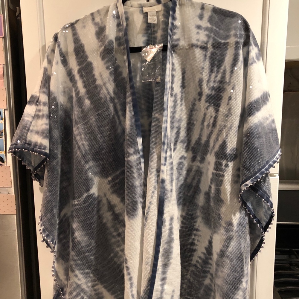 CHICOS NWT Sequin tie dye wrap GORGEOUS!